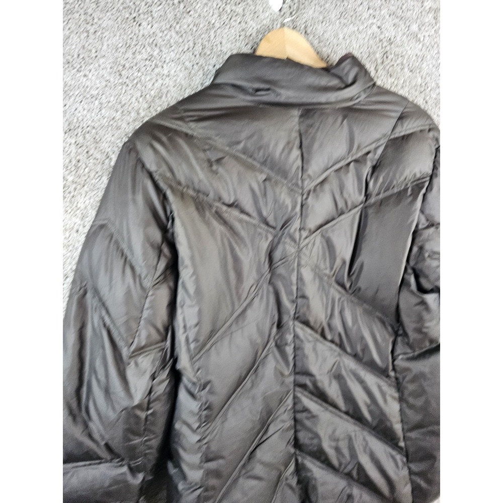 Eddie Bauer Premium Goose Down Brown Puffer Quilted Jacket Coat Women's XL - Picture 11 of 14
